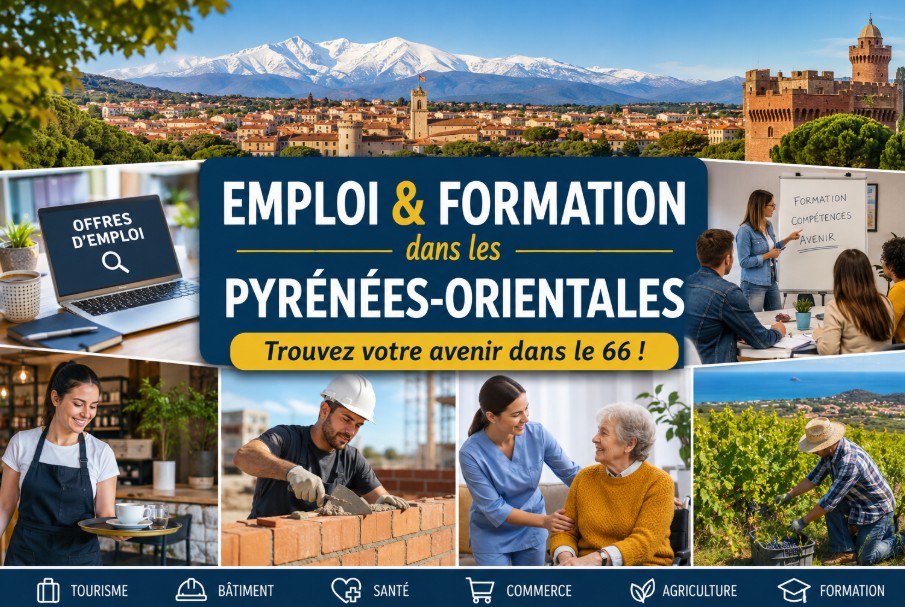 emploi et formations pyrenees orientales